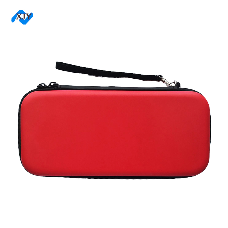 Red Pu Leather Factory Sell Shell Case For Nintendo Switch With 8 Sd Card Slot